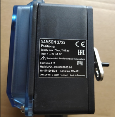 SAMSON  3725-0000000000.00    3725 Electropneumatic positioner 4 to 20 mA  Valve Positioner 