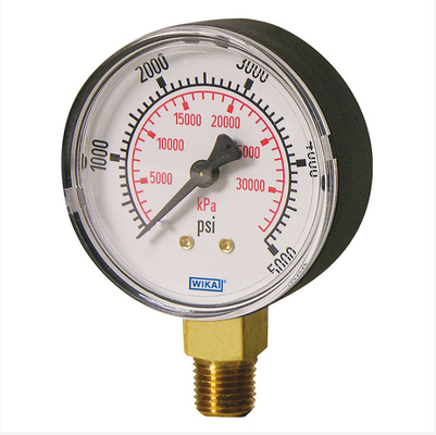 Brass Fitting  Pressure Gauge 100mm Dial 0 To 60 Bar EN837-1