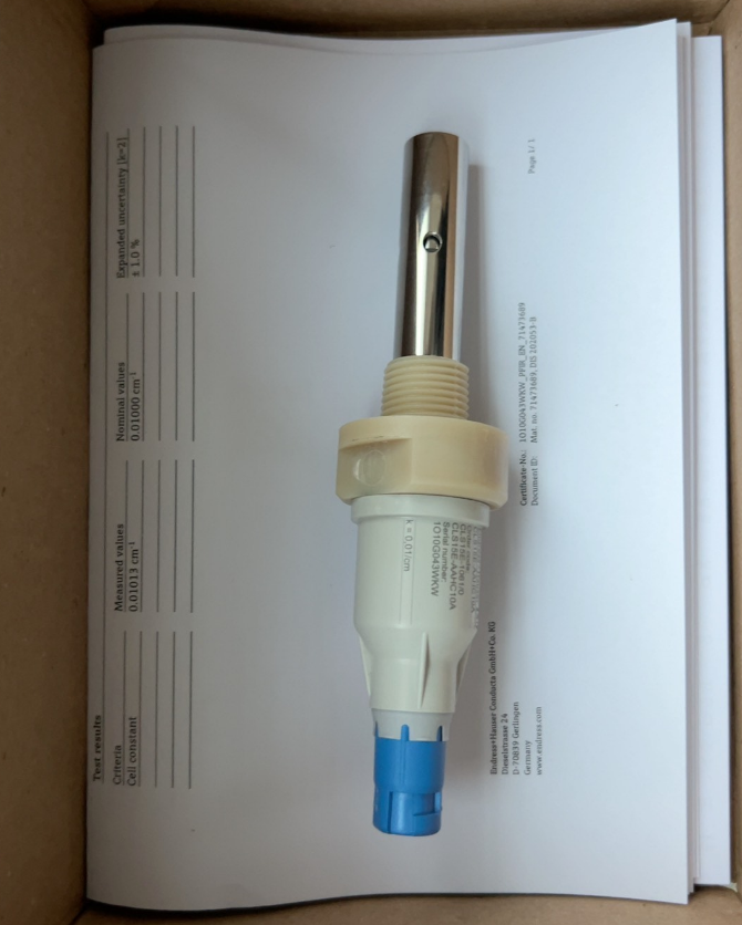 Sensor Model H The new original Digital conductivity sensor E+H CLS15E-MAHC10A can be ...