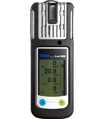 Orijinal Drager X-AM 2500 4-gaz dedektörü Drager X-am 2500 Multi Gaz Monitor LEL O2 Co H2s