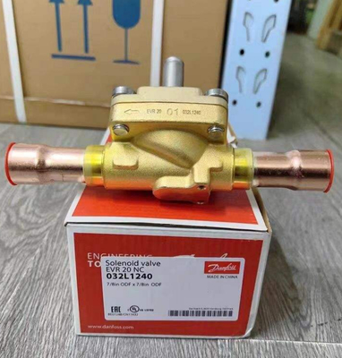 Danfoss EVR 20 Solenoid Valf 1/4 in 655 psig Pirinç Gövde