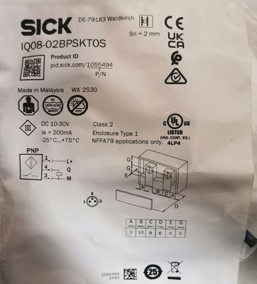 New & Original PLC Inductive Proximity Switch Sensor IQ08-02BPSKT0S 1055494