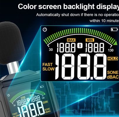 Professional Digital Sound Meter 30-130dB Intelligent Digital Sound Level Meter Volume Sensor Handheld Digital Noise Tester