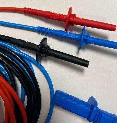 Original Meger 1002-531 Insulated Lead Clamp Set for 3kV Test Voltage