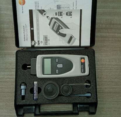 Testo 470 Tachometer RPM Meter with ±0.02% Precision 1-99999rpm Range and ABS Plastic Housing