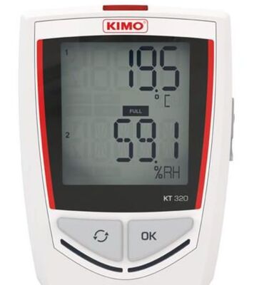 KIMO KT 320 Temperature Bluetooth Multi-Function Data Logger , measure up to five recordable parameters simultaneously.