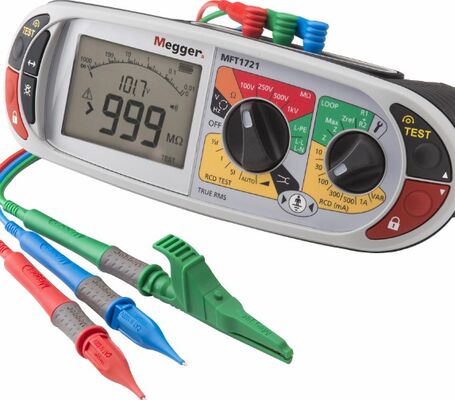 Megger MFT1721 Kapsamlı Elektriksel Test için Çok Fonksiyonlu Kurulum Denetleyicisi