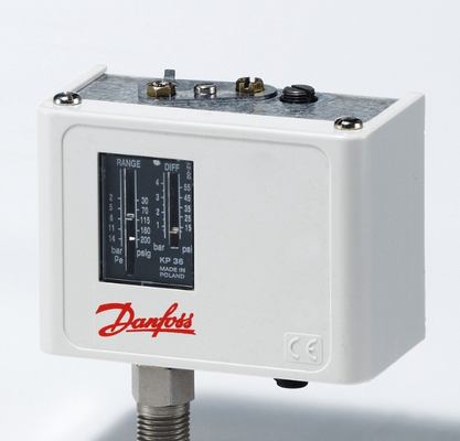 Danfoss KP and KPI Pressure Switch and Thermostat with IP55 Enclosure Auto Reset for Steam Boiler Applications