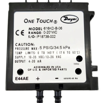 Micro Differential Pressure Transmitter 0.25% FS Dwyer 616KD-B-06