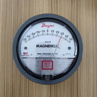 Dwyer Alüminyum Yüksek Sıcaklıklı Farklı Basınç Ölçüsü Magnehelik Basınç Ölçüsü 2300-50MM